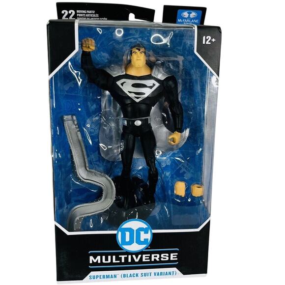 McFarlane Toys DC Multiverse Superman Animated Series Black Suit Variant 1:10 - Picture 3 of 6